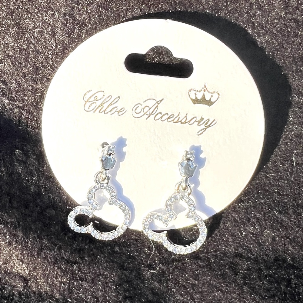 Mickey Mouse Rhinestone Earrings by Chloe